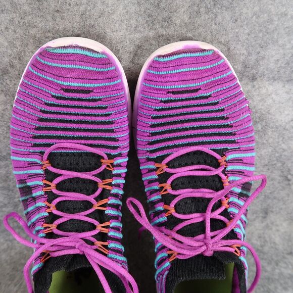 Nike Shoes Womens 7 Athletic Trainer Free RN Flyknit Running Active Sport Purple - Picture 8 of 13
